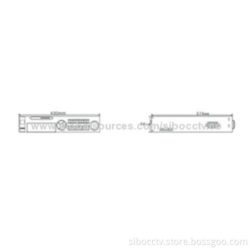 16CH network video recorder, ONVIF P2P, adapted H.264 video compression and G.711 audio compression